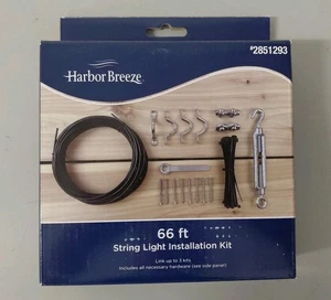 Harbor Breeze 66 ft. String Light Installation Hardware Kit *New* - Picture 1 of 4