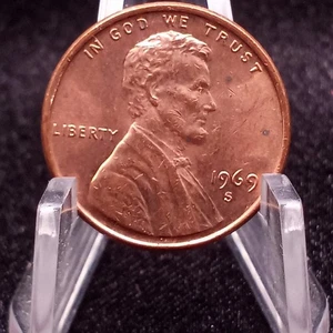 RPM 1969-S Lincoln Cent Lightly Circulated Condition Looks Like RPM-003 Stage A - Picture 1 of 10