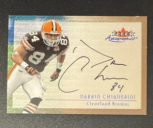 Autógrafos Fleer Darrin Chiaverini 2000 automático - Cleveland Browns - Imagen 1 de 2