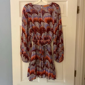 Oliphant FLIRTY SHORT DRESS- VENICE COGNAC Metallic Size S NWT Party Cocktail - Picture 1 of 15