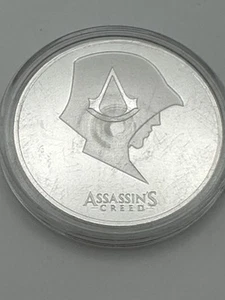Assassin's Creed 1oz .999 Fine Silver Ubisoft Hooded Assassin Coin Round - Picture 1 of 2