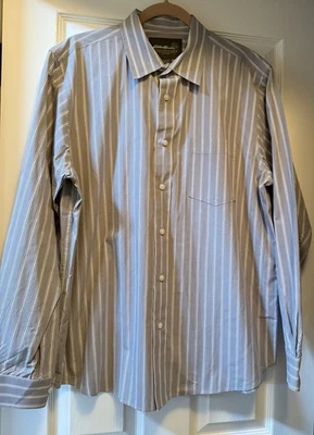 NWOT EDDIE BAUER Men’s Button Front Cotton Shirt-Large - Image 1 of 4