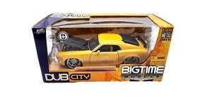 Jada DUB CITY Big Time Muscle - 1970 Ford Mustang Boss 429 Yellow Die Cast 1:24 - Picture 1 of 6