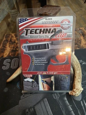 Techna Clip GLOCK-BRL Concealable Gun Belt Clip for Glocks - Image 1 of 2