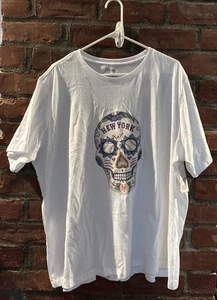 NWT Tiny Turnip TT Gear New York Mets Sugar Skull Graphic T-Shirt Size 3X - Picture 1 of 5