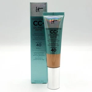 IT Cosmetics CC+ Oil-Free Matte Poreless Finish Cream SPF 40 *MEDIUM* 1.08 fl oz - Picture 1 of 5