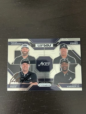 2025 Panini Prizm LIV Golf SIGNED Aces Team Card #55 Patrick Reed Autograph - Image 1 of 2