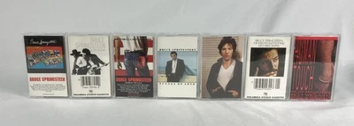 BRUCE SPRINGSTEEN Cassette Tape Lot x7 Born USA Tunnel Human Asbury Wild Town - Image 1 of 4