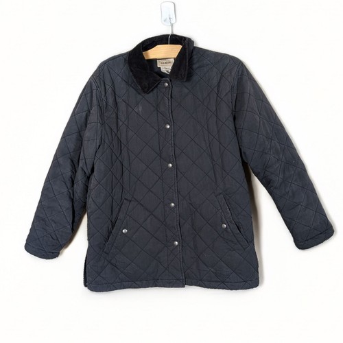 VETEMENTS Giacca donna vintage LL Bean Chore taglia M colletto velluto a coste trapuntato lavoro termico