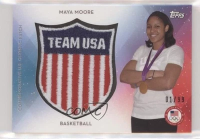2016 Topps US Olympic & Paralympic Team and Hopefuls /99 Maya Moore Patch - Image 1 of 2