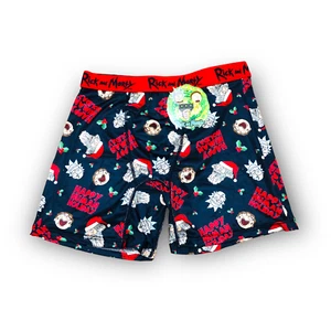 Rick and Morty Men's "Happy Human Holiday" Boxer Briefs - Picture 1 of 3