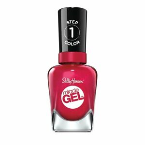Sally Hansen Miracle Gel Nail Polish Color 469 555 Bordeaux Glow Dark Red 