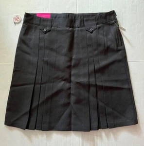 Girl's French Toast Black Pleated School Skirt Uniform Size 18 NEW - Picture 1 of 6