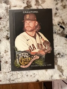 2022 TOPPS ALLEN GINTER X CARD SAN FRANCISCO GIANTS BRANDON CRAWFORD #52 - Picture 1 of 1