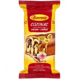 Boromir Cozonac Cocoa and Turkish Delight Filling Swirl Cake Sweet Bread 500g - Picture 1 of 1