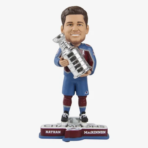 Nathan MacKinnon Colorado Avalanche 2022 Stanley Cup Champions Bobblehead NHL Cover