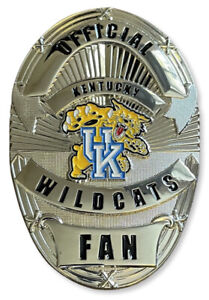 University of Kentucky Wildcats UK 3” Fan BADGE, Heavy Collectible Pin / Trinket