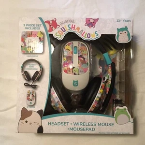 Squishmallows Headsets, Wireless Mouse And mouse pad Tech Bundle - Photo 1/4