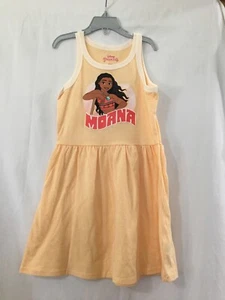 New Disney Moana Tank Dress Play princess Girls Peach 7/8, 10/12 - Picture 1 of 4