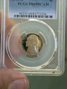 1999 S PCGS PR69 DCAM NICKLE - Picture 1 of 2