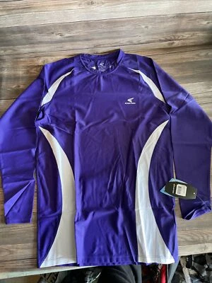 Camisa de compresión manga larga Easton XL para hombre púrpura blanca Foto 1 de 4