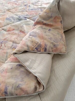 Винтажный комплект из 6 предметов Croscill Queen одеяло наволочки юбка балдахин цветочный США - Изображение 1 из 4