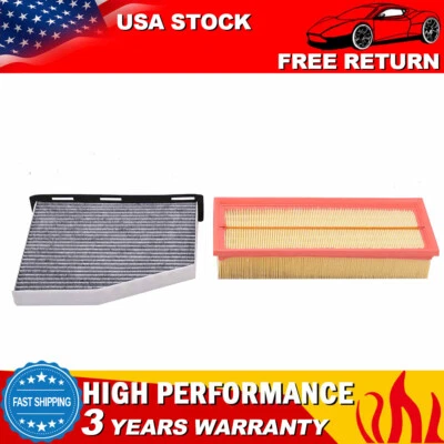 Air Cabin Filters (2 Total) Kit For Volkswagen Jetta Tiguan Passat Golf Audi Q3 - Image 1 of 4