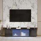 TV Stand Entertainment Center with LED Remote Control Lights