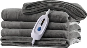 Electric Heated Blanket 72"X 84" Full Size 4 Heating Levels 10 Hours Auto Off - Picture 1 of 6