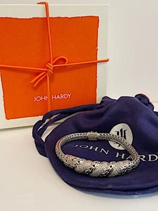 John Hardy Diamond Classic Chain 925 SS/18K YG Bracelet~7.5” Medium MRP $2,100 - Picture 1 of 23