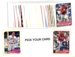 2024 Topps Baseball Series 1 1989 Cards - PICK/CHOOSE TO COMPLETE YOUR SET