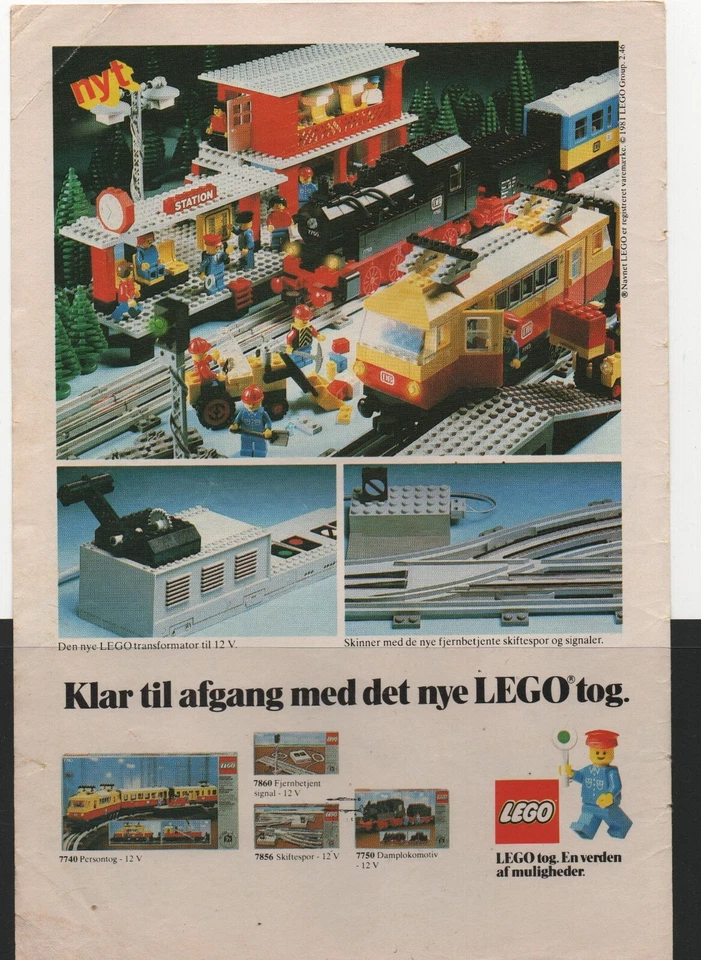 LEGO ADVERTISING INSERTS # 5-2621 # LOOK OUT! THE TRAIN IS LEAVING   # 1981 # - Image 1 of 1