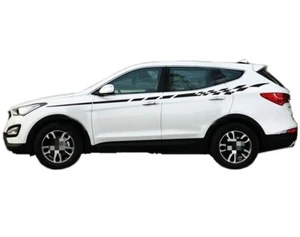 Kit de calcomanías adhesivas para puerta lateral con gráficos de rayas de línea de cintura Hyundai Santa Fe - Imagen 1 de 4
