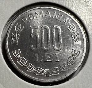 Romania 500 Lei 1999 Aluminum coin, a UNC - Picture 1 of 2