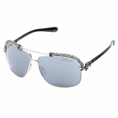 Affliction Sunglasses Baxter B Silver White/Silver with Case Tag and Box - Image 1 of 3