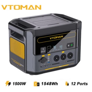 VTOMAN FlashSpeed 1500 Portable Power Station 1500W 1548Wh Battery Backup Campin - Picture 1 of 11