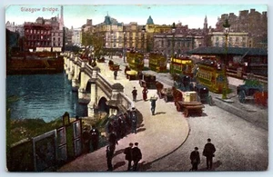 Postcard Glasgow Bridge Scotland - Picture 1 of 2