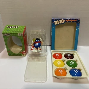 M&Ms Weihnachtsschmuck Süßigkeiten Ornamente rot grün gelb blau Posten - Bild 1 von 6