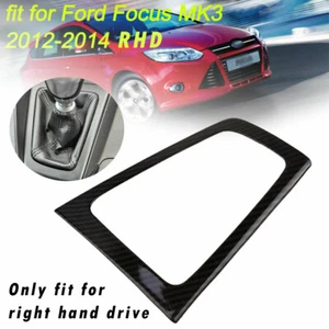 Cubierta del panel de cambio de engranajes interior color fibra de carbono para Ford Focus MK3 2012-2014 RHD - Imagen 1 de 4