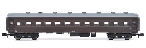 Z Scale Tenshodo 83003 JNR Passenger Car Oha 35-172 Brown Montake Lighted NIB - Picture 1 of 10