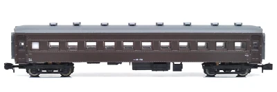 Z Scale Tenshodo 83003 JNR Passenger Car Oha 35-172 Brown Montake Lighted NIB - Image 1 of 4