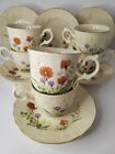 Mikasa Margaux Vtg Cup/Saucer Sets D1006 - 6 Coffee/Tea Cups and 6 Saucers
