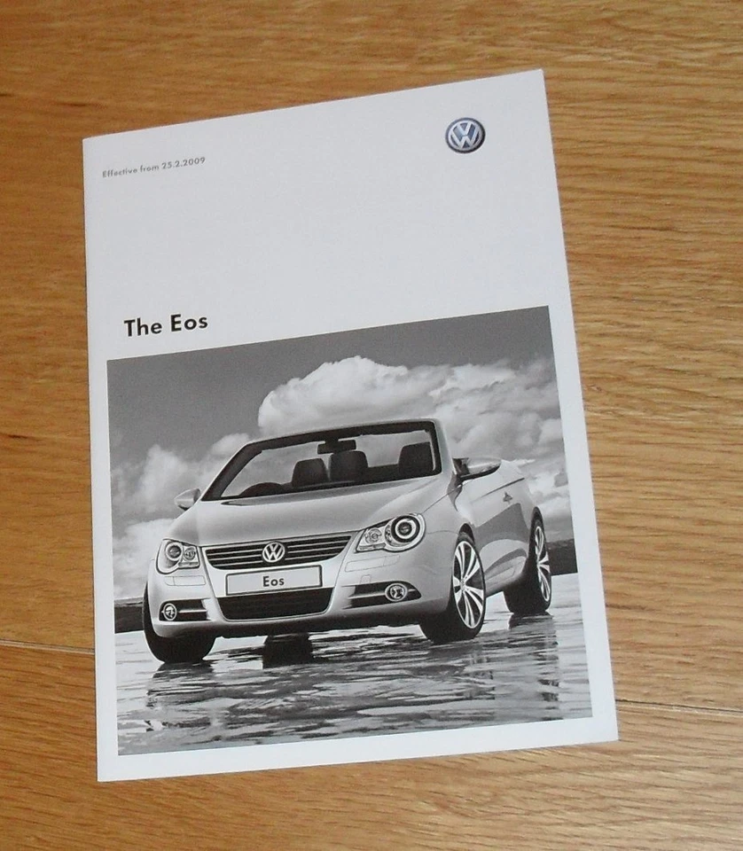Volkswagen VW Eos Price Guide 2009 - 1.4 2.0 TDI TSI 3.2 V6 Sport Individual - Image 1 of 1