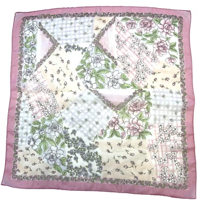 Bufanda vintage rosa transparente con cuello en la cabeza Foto 1 de 4