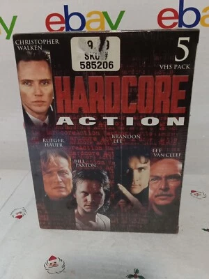 Hardcore Action VHS 5 Pack Action Movie Box Set BRAND NEW SEALED  - Image 1 of 3
