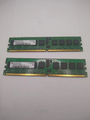 Pair (x2) - INFINEON PC2-3200R 1GB DDR2 400MHZ RAM SERVER MEMORY - Image 1 of 3