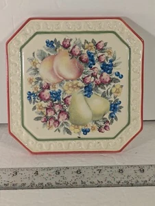 AVON - "SWEET COUNTRY HARVEST" UNTERSETZER 2003 Pfirsiche 🍑 & Birnen 🍐 - Bild 1 von 3
