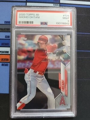 2020 Topps 3D #125 Shohei Ohtani PSA 9 - Image 1 of 2