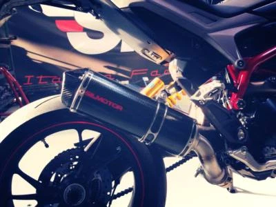 Ducati Hypermotard 821/939 Silmotor Silenciadores Escape Carbono Slipon Kit Bajo Moto Foto 1 de 4