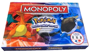 Pokemon Monopoly Kanto Edition Board Game Pokemonopoly Complete Metal Tokens - Picture 1 of 6